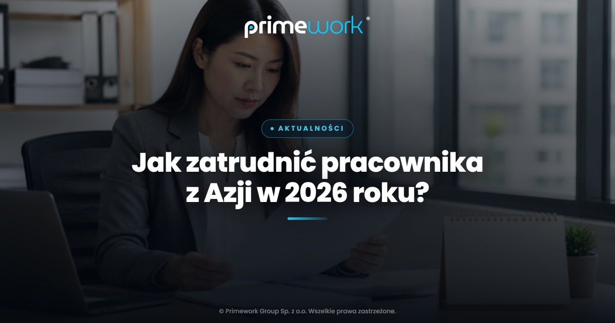 Specjalistka HR analizuje dokumenty legalizacyjne i harmonogram rekrutacji – grafika artykułu Primework Group