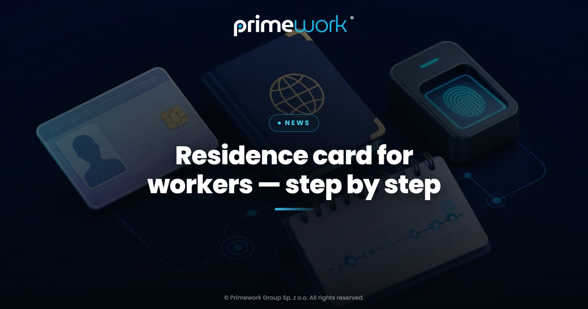 Polish residence card, passport and fingerprint scanner – Primework Group article graphic