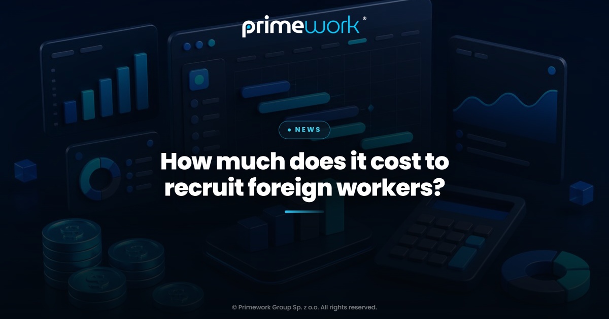 Calculator, charts and a recruitment cost schedule – Primework Group article graphic