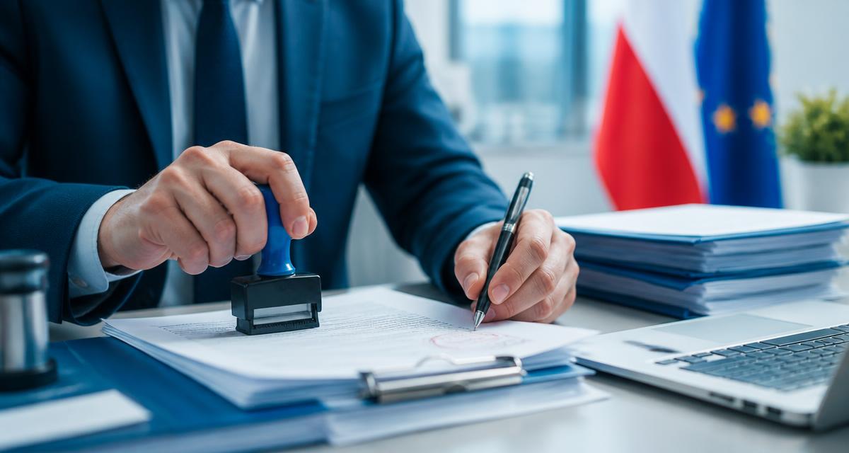Podpisywanie i stemplowanie wniosku o zezwolenie na pracę typu A